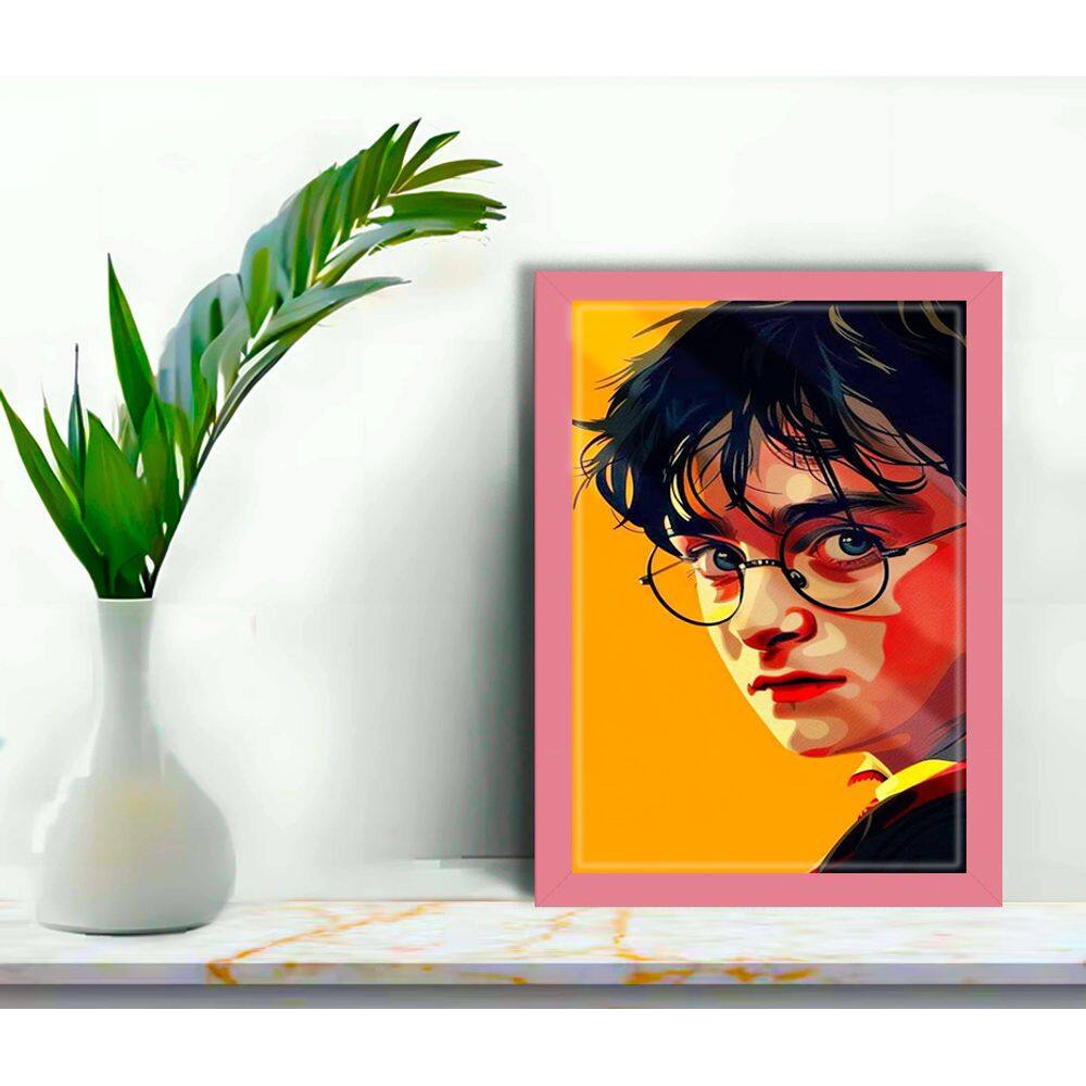 Quadro Decorativo Harry Potter Suspence + Vidro 33x25 Sala
