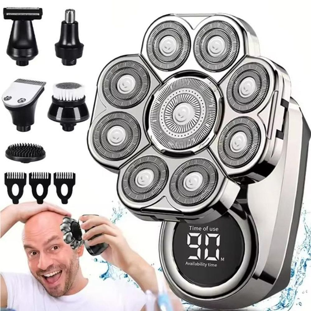 9 Cabeças Para Cuidados Perfeitos Com Aparador Usb