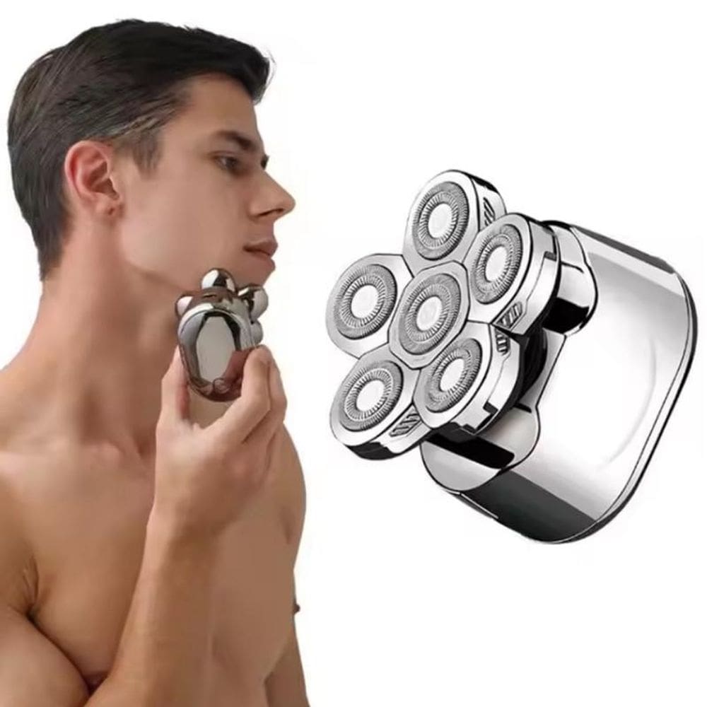 Barbeador Sem Fio Com 6 Lâminas E 90 Minutos De Uso
