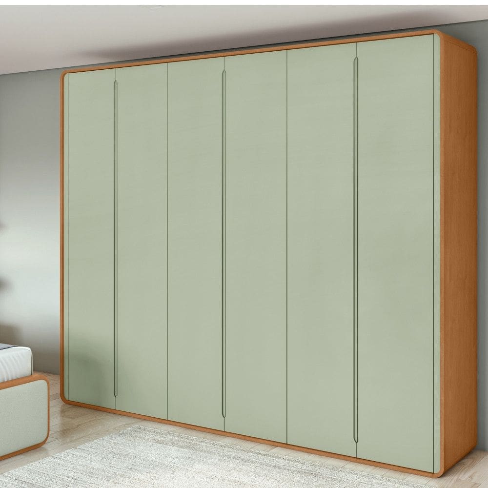 Guarda Roupa Casal 6 Portas MDF Loop Lopas