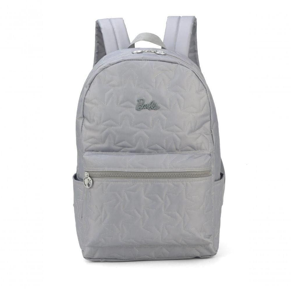 Mochila Poliester Barbie Rose Cinza - Unico Cinza