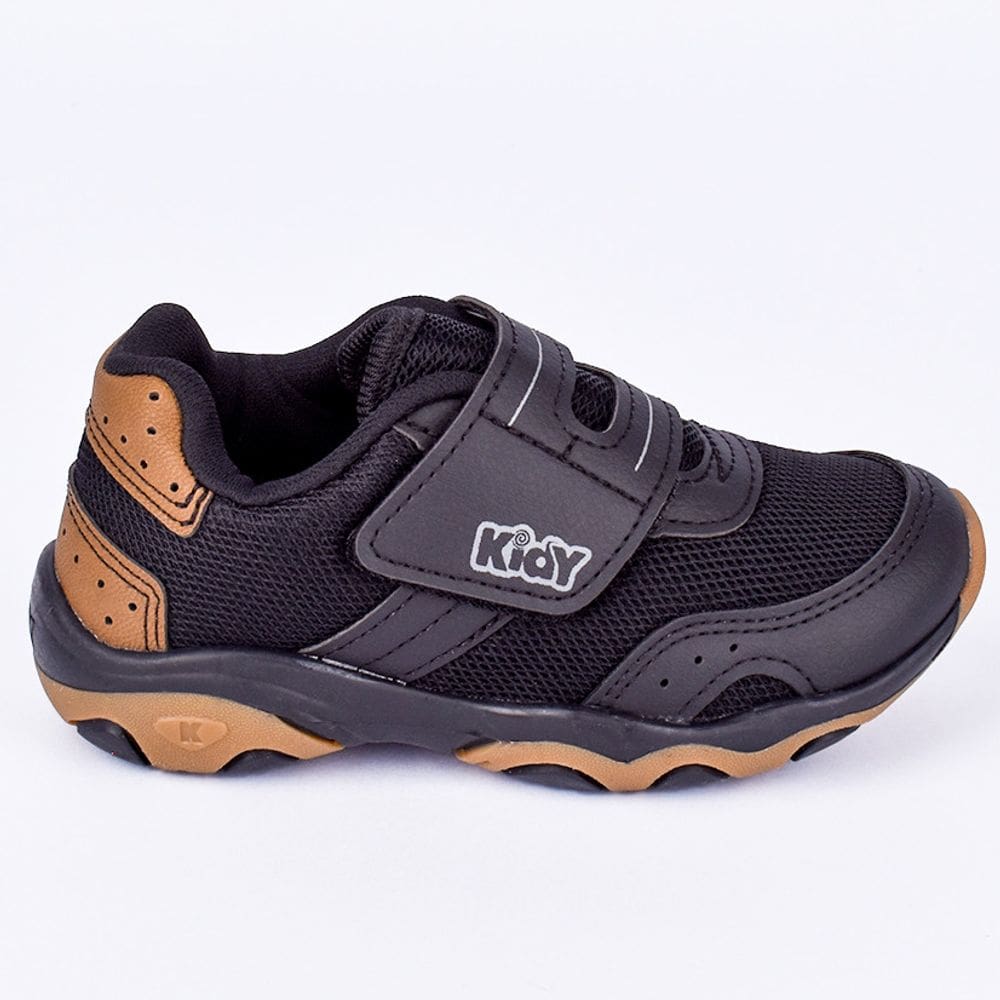 TÊNIS KIDY PLAY RESPITEC PRETO/CREPE Kidy
