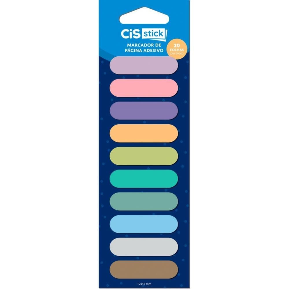 Bloco Adesivo Marcador Página 10 Modelos 20folhas - Sertic