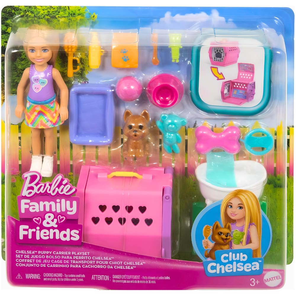 Barbie Family Chelsea Conjunto de Animaizinhos JDF89 Mattel