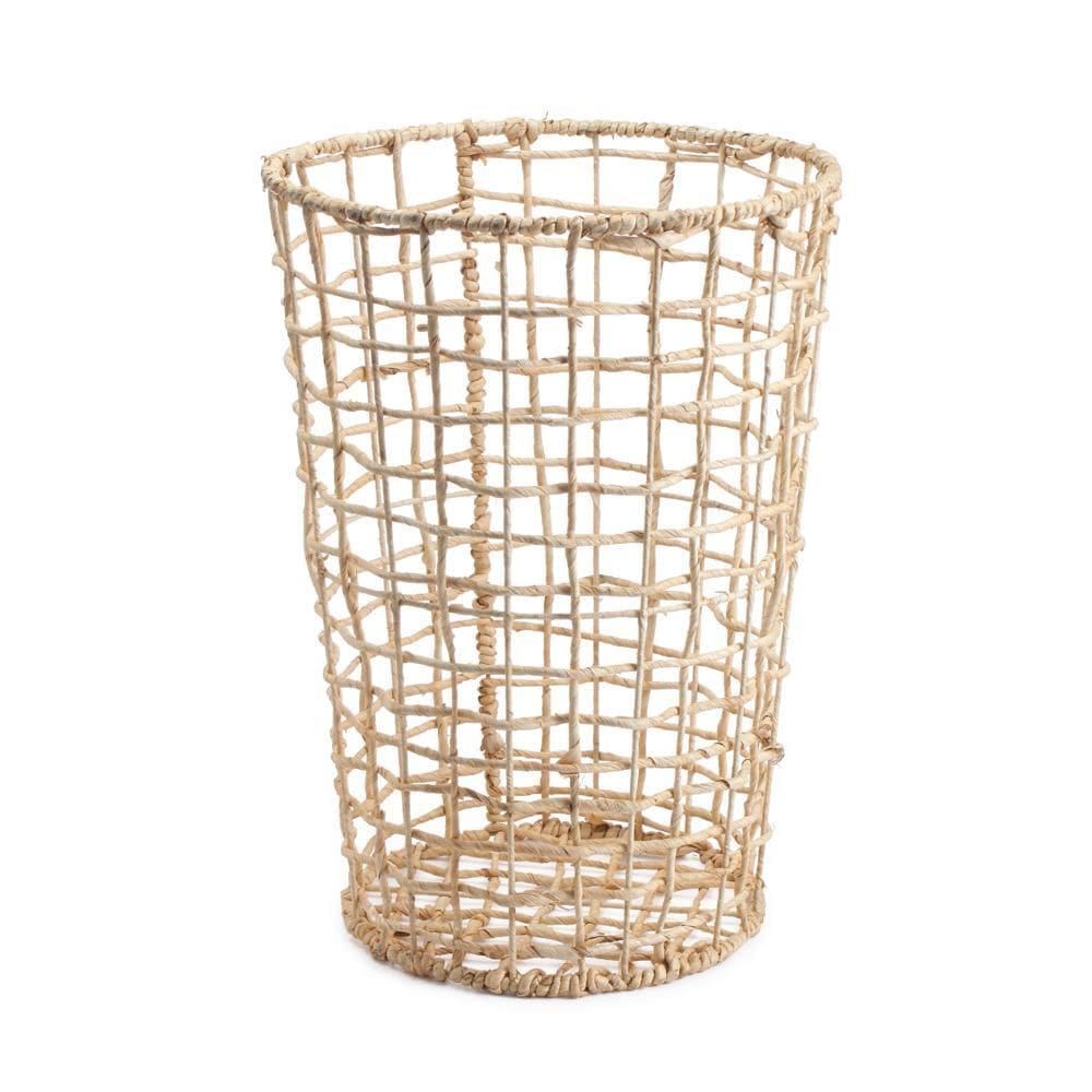 Cesto Redondo Vazado 60Cm De Palha - Oikos