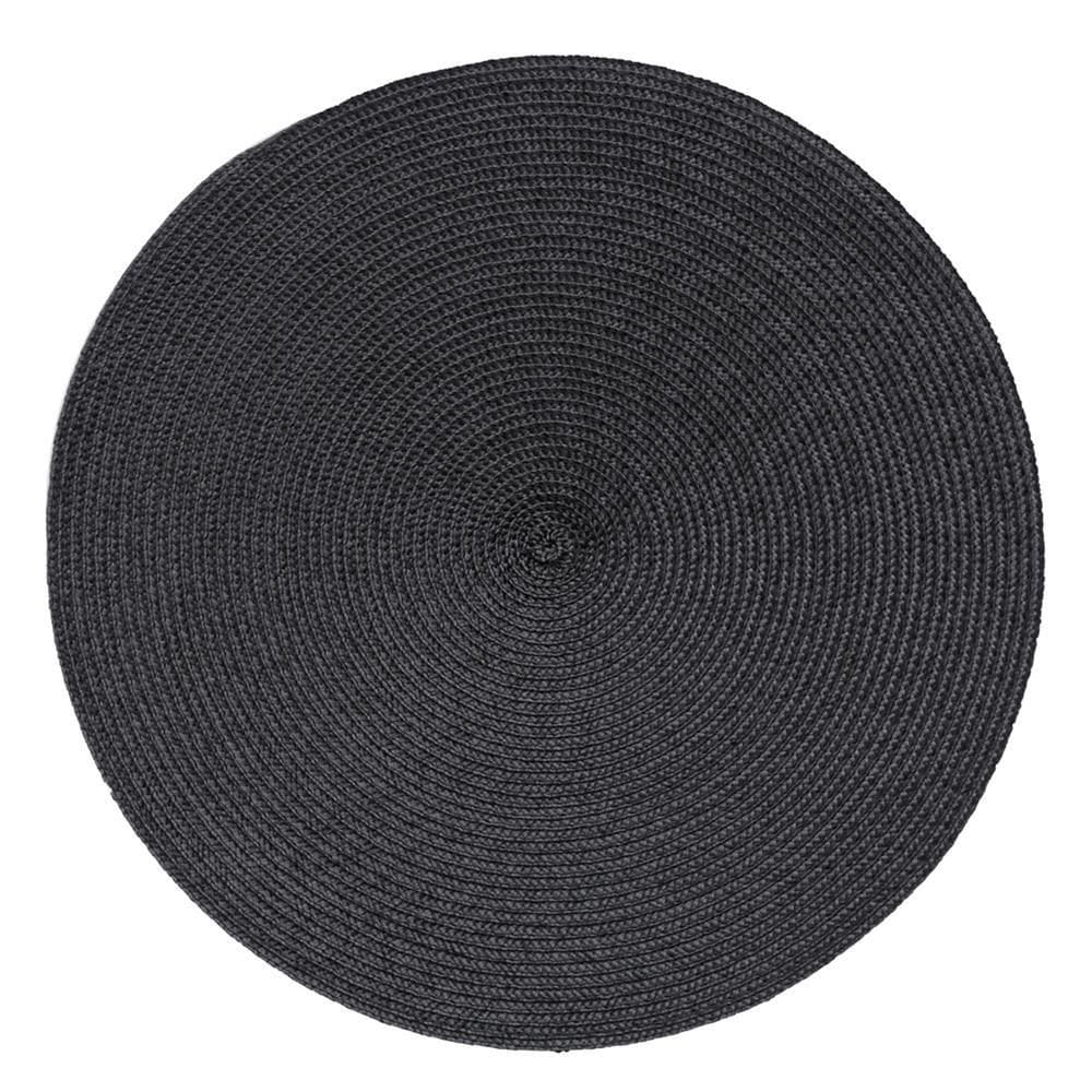 Lugar Americano de Poliéster Fresno Espiral Preto 38cm