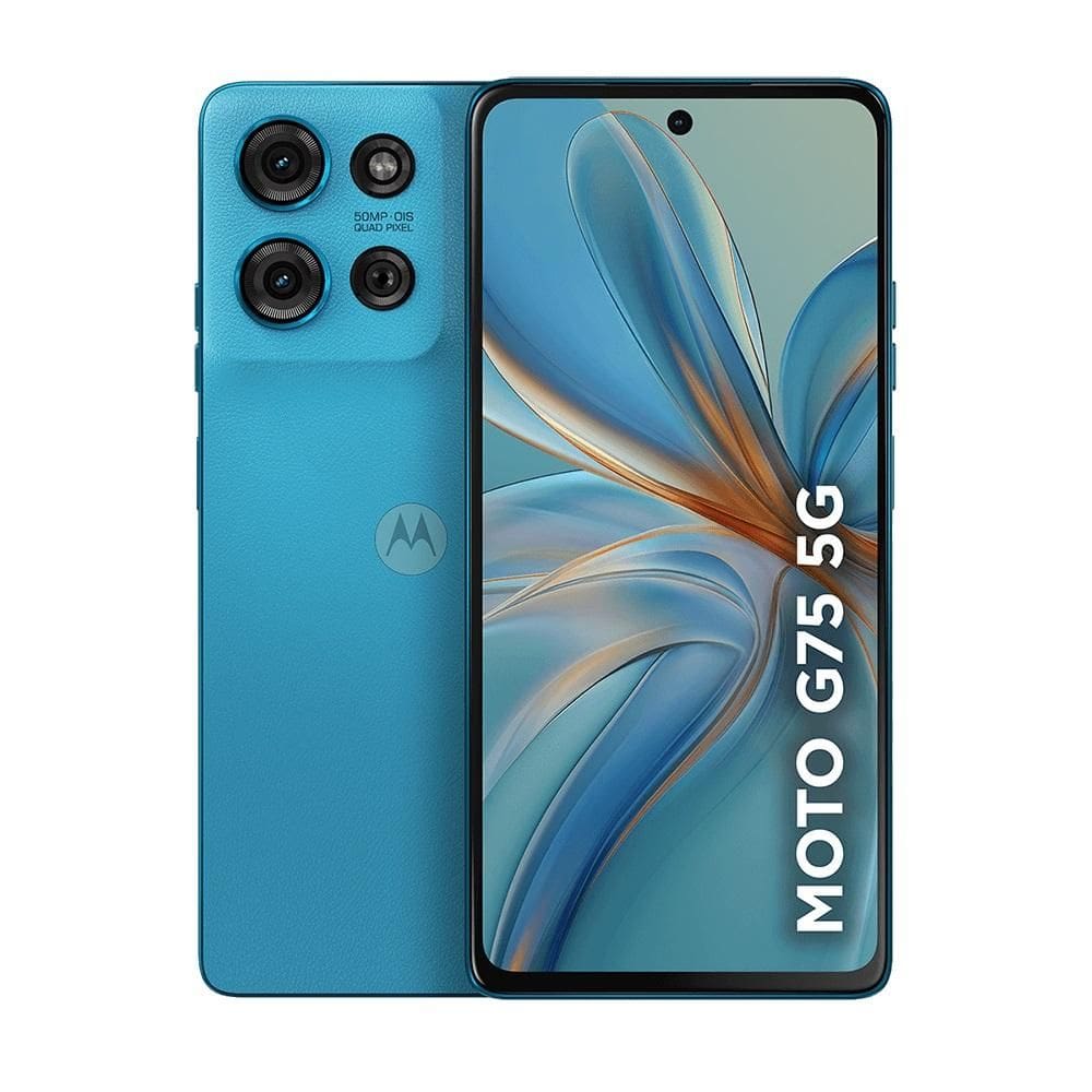 Smartphone Moto G75, 256GB, Tela 6.8", Câmera Traseira 50MP + 8MP, Azul, MOTOROLA MOTOROLA