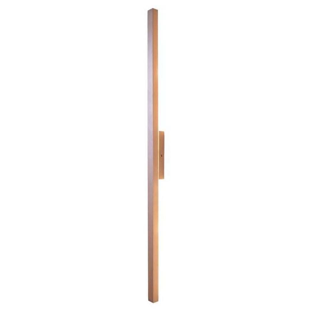 Arandela Luminária Linear Slim Led 127V 60Cm Champagne