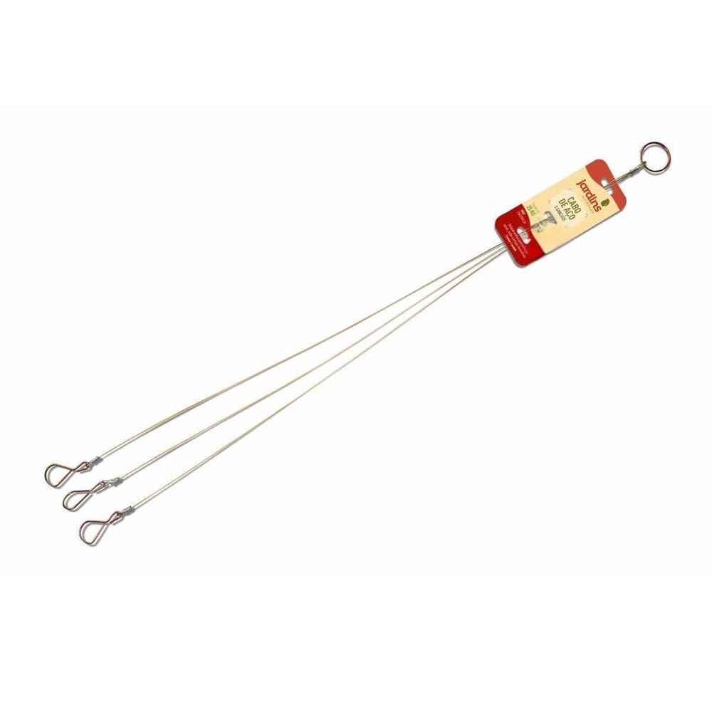 Cabo Aço Vasos 45Cm C/3 Pontas Suporta Até 25Kg Nutriplan