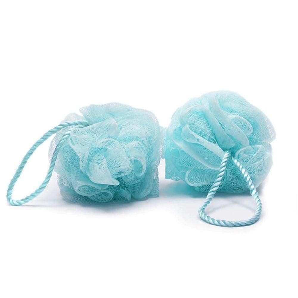 Esponja De Banho Buettner Pote C- 2 Unidades C- Cordão Nylon Azul