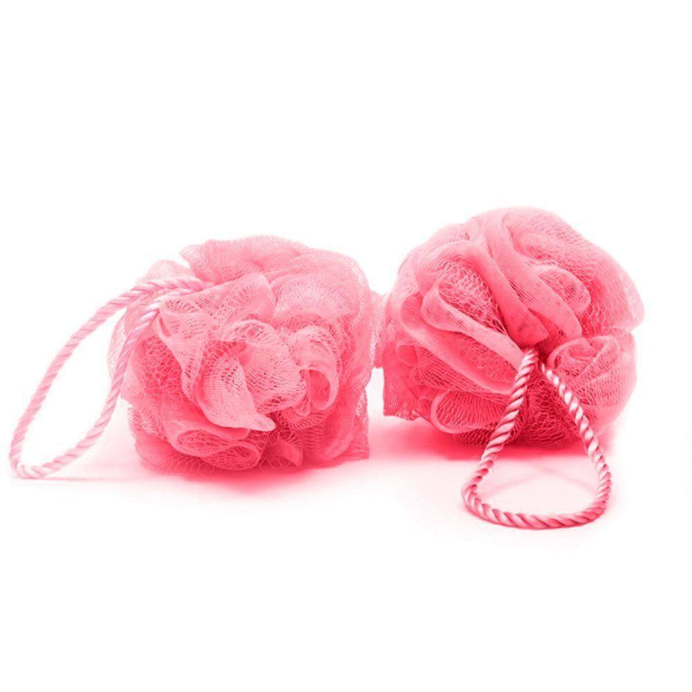 Esponja De Banho Buettner Pote C- 2 Unidades C- Cordão Nylon Rosa