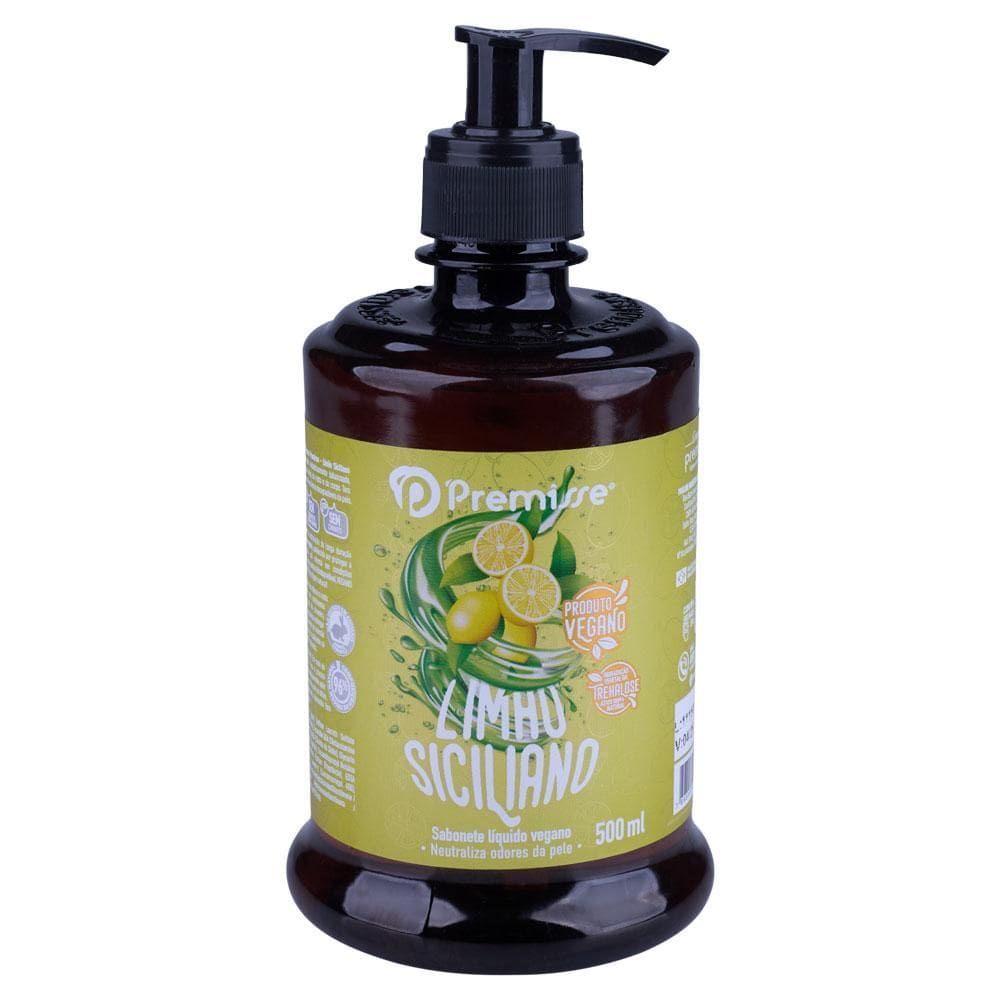 Sabonete Líquido Vegano Limão Siciliano 500 ml Premisse