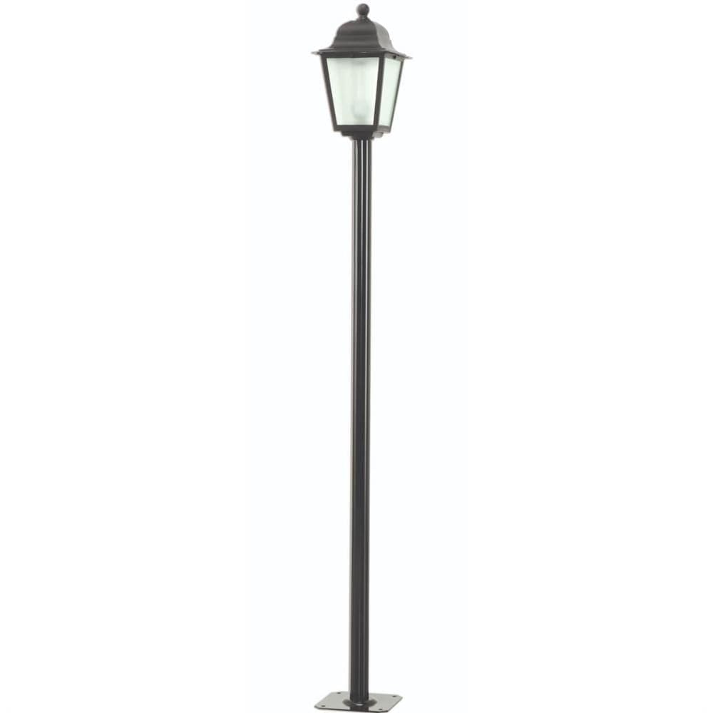 Poste para Jardim Colonial Preto Tubo em Alumínio Luminária de Piso Soberana Dital