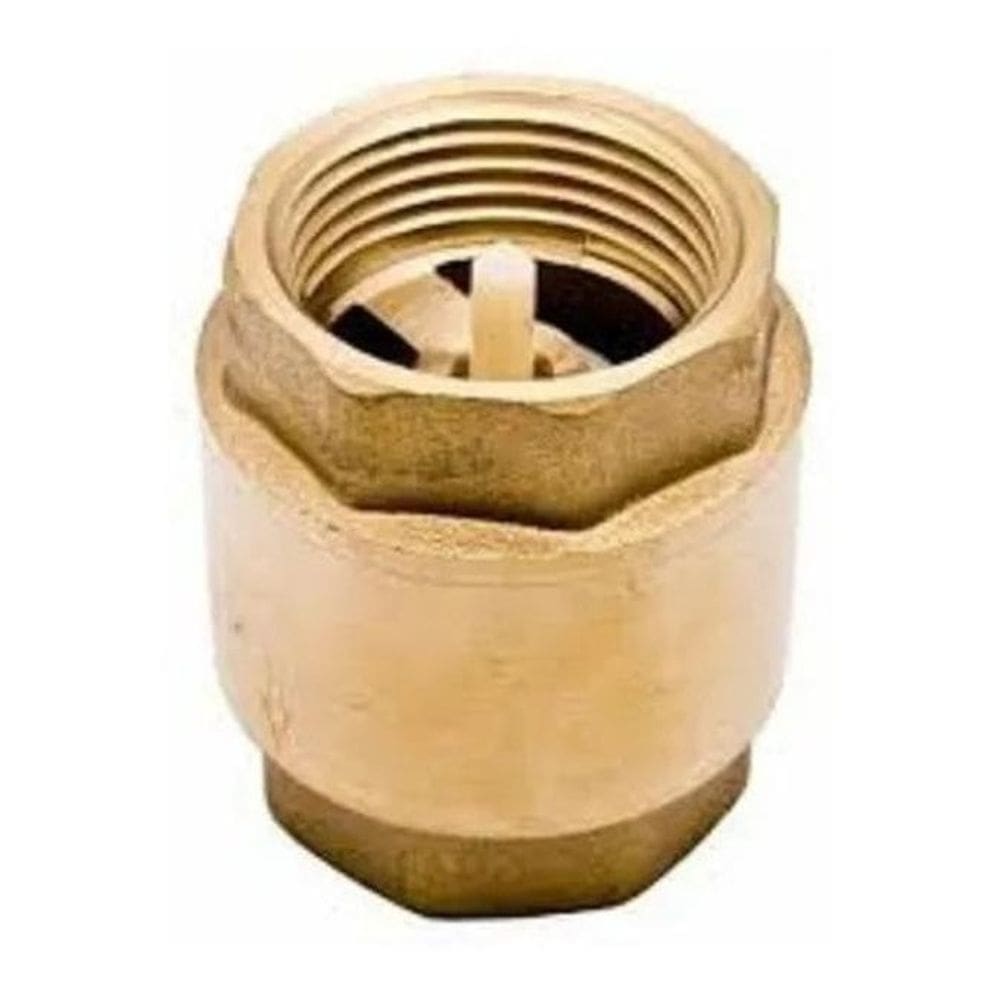 Válvula Retenção Vertical Seg Latão F-F Bsp Ved. Nbr 3/4