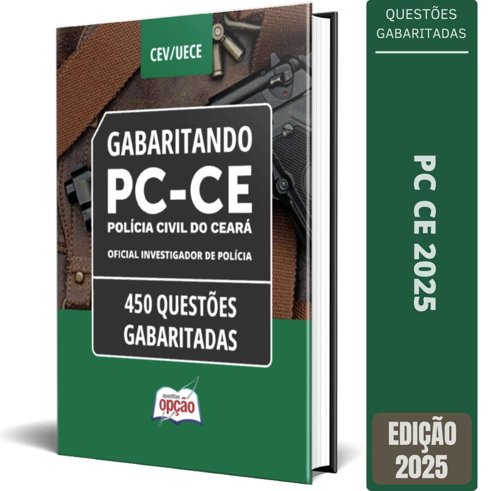 Caderno Pc Ce 2025 Oficial Investigador Polícia Questões