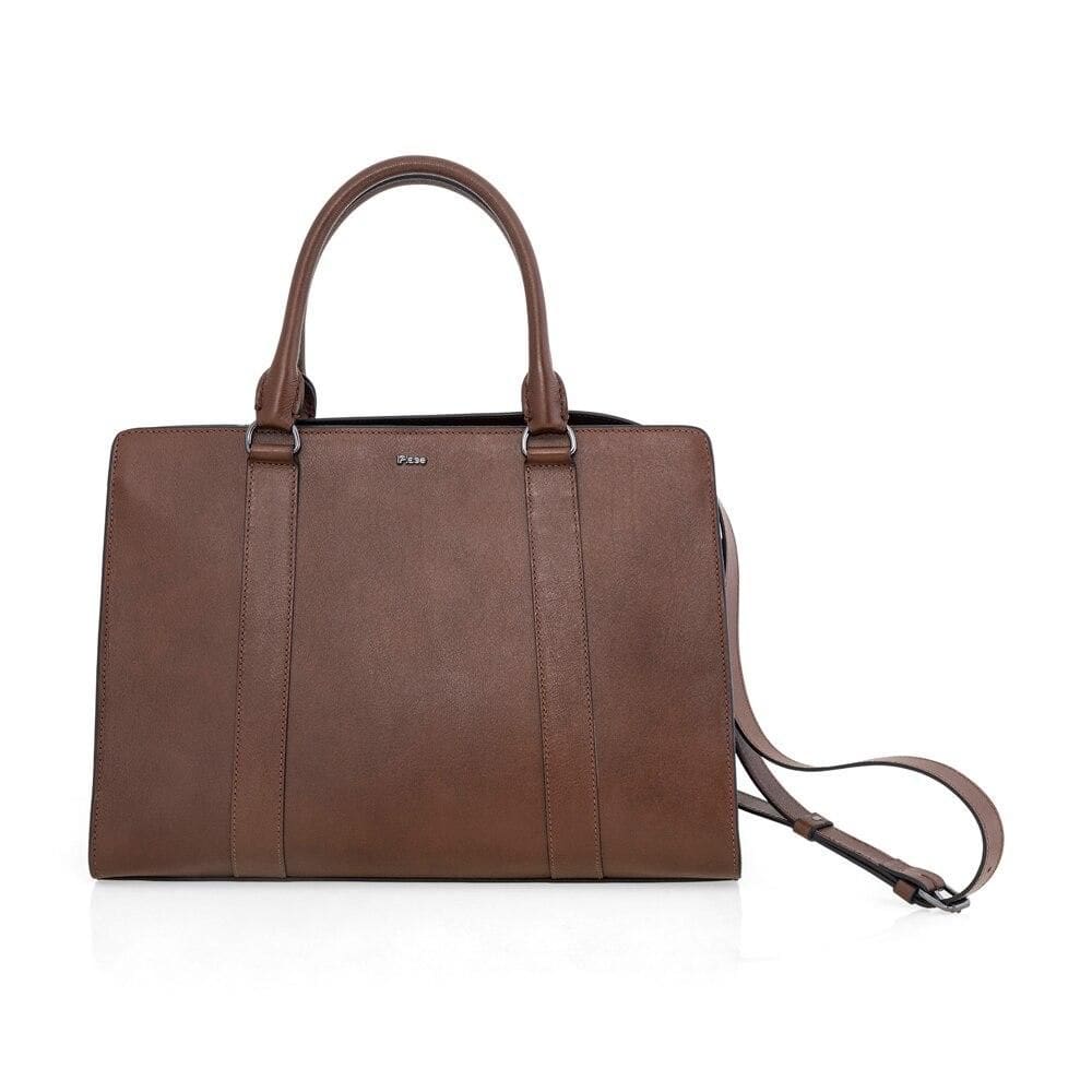 Bolsa de Couro Marrom para MacBook, Olivia, Originais iPlace