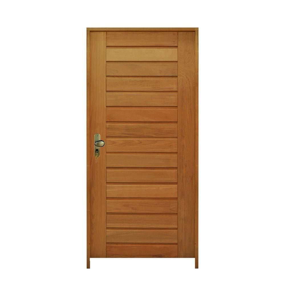 Porta Califórnia 82 X 2.10 Batente 14 Cm Fechadura Externa Lado Direito - Rodam