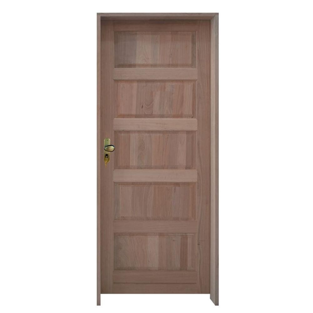 Kit Porta Trento Tauari 82 X 2.10 Batente 14 Cm Fechadura Externa Lado Direito - Rodam