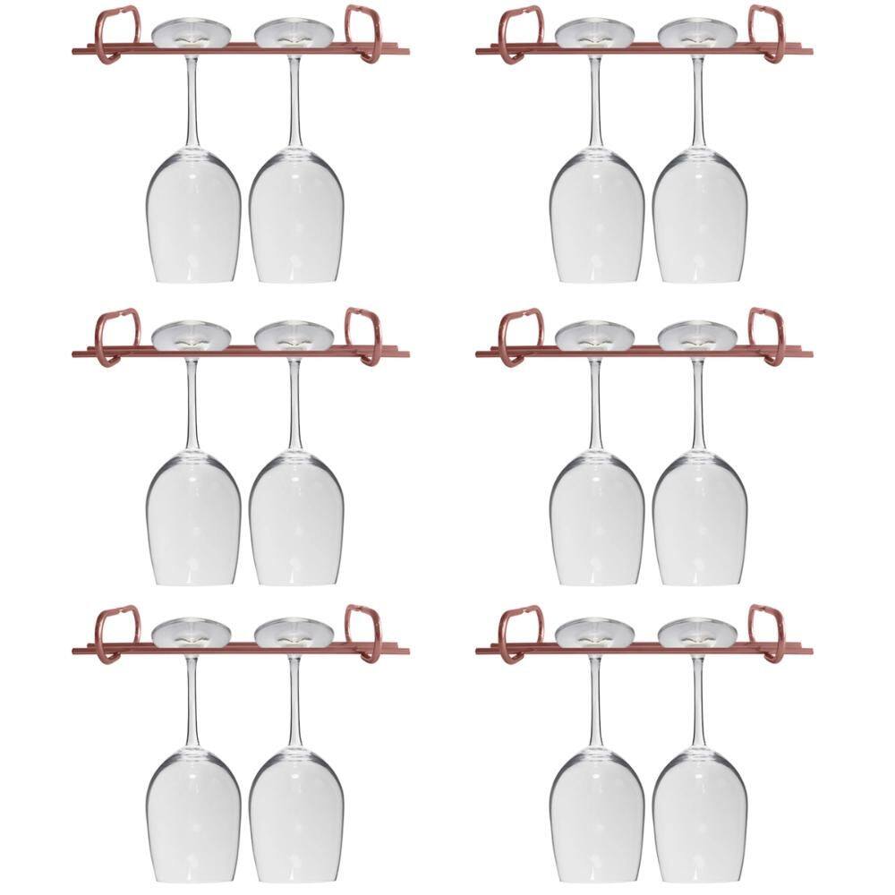Kit 6 Organizadores Porta Taças 25cm Suportes Para Pendurar Taças
