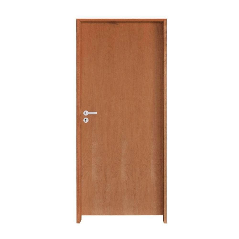 Kit Porta Lisa P.imbuia Batente Ecológico 14 Cm 72 X 2.10 Fech. Interna Stilo Lado Direito - Hale