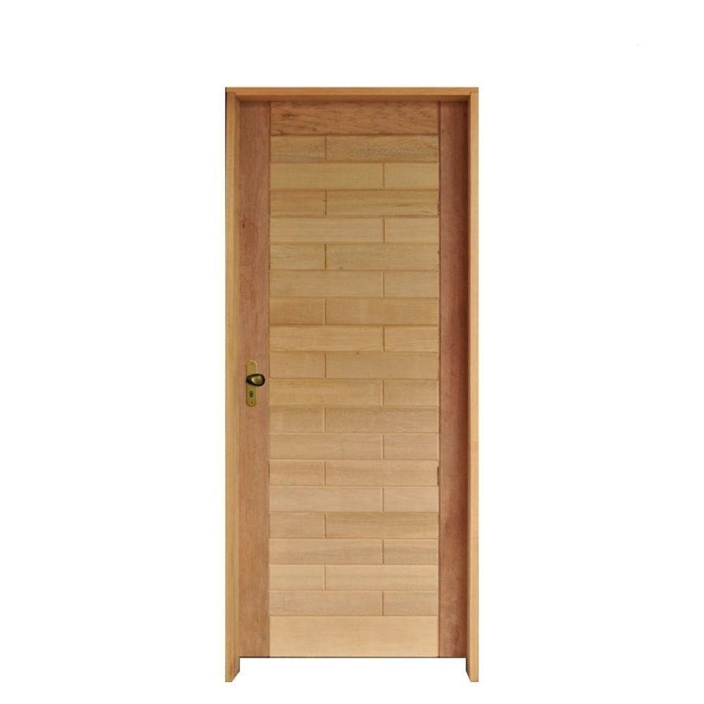 Kit Porta Roma Mista 92 X 2.10 Batente 11 Cm Fechadura Externa Lado Direito - Rodam