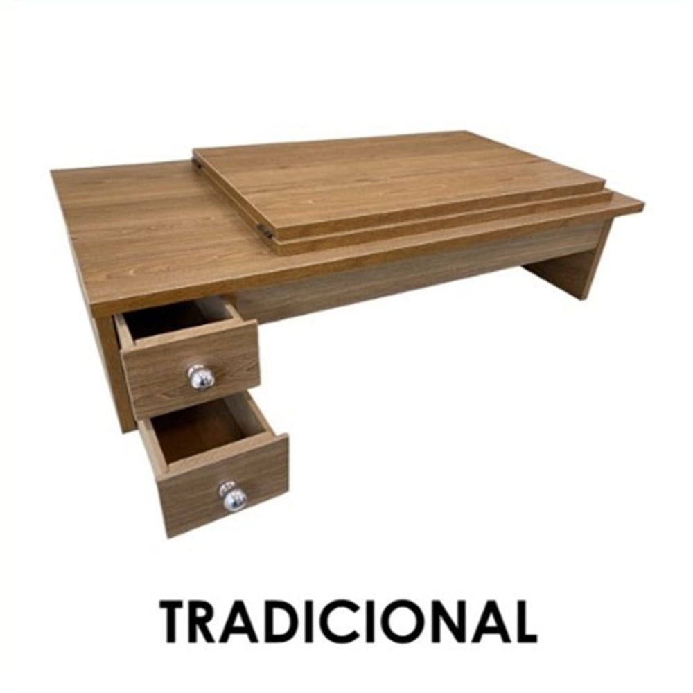 Móvel para máquina de costura doméstica com 2 gavetas-CEDRO