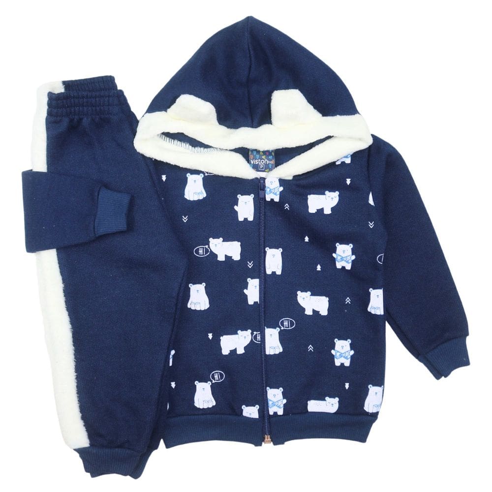 Conjunto Bebê Menino Jaqueta Urso