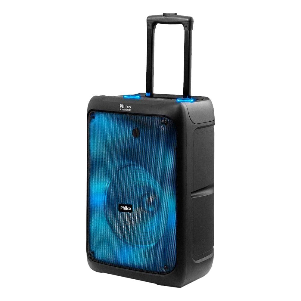 Caixa de Som Amplificada Philco PCX5200 Portátil Full LED 600w-Bivolt