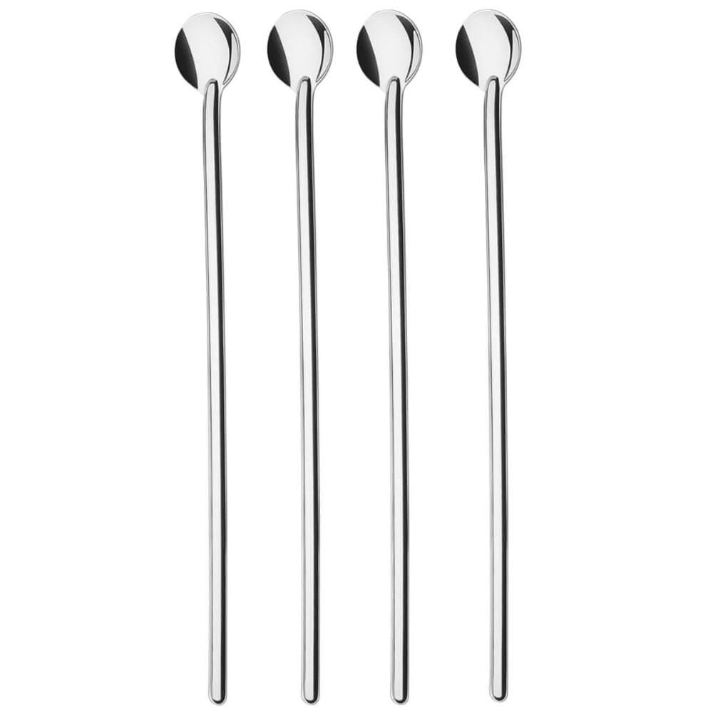 4 Colheres para Coquetéis Drinks 30cm em Aço Inox Tramontina
