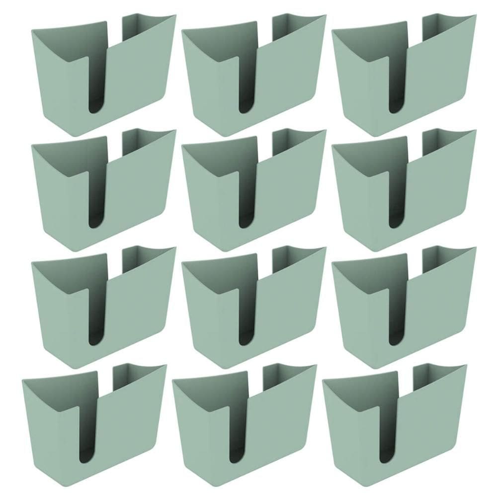 Kit 12 Porta Guardanapos de Mesa Organizador Trio Crippa Verde Menta Restaurante Lanchonete