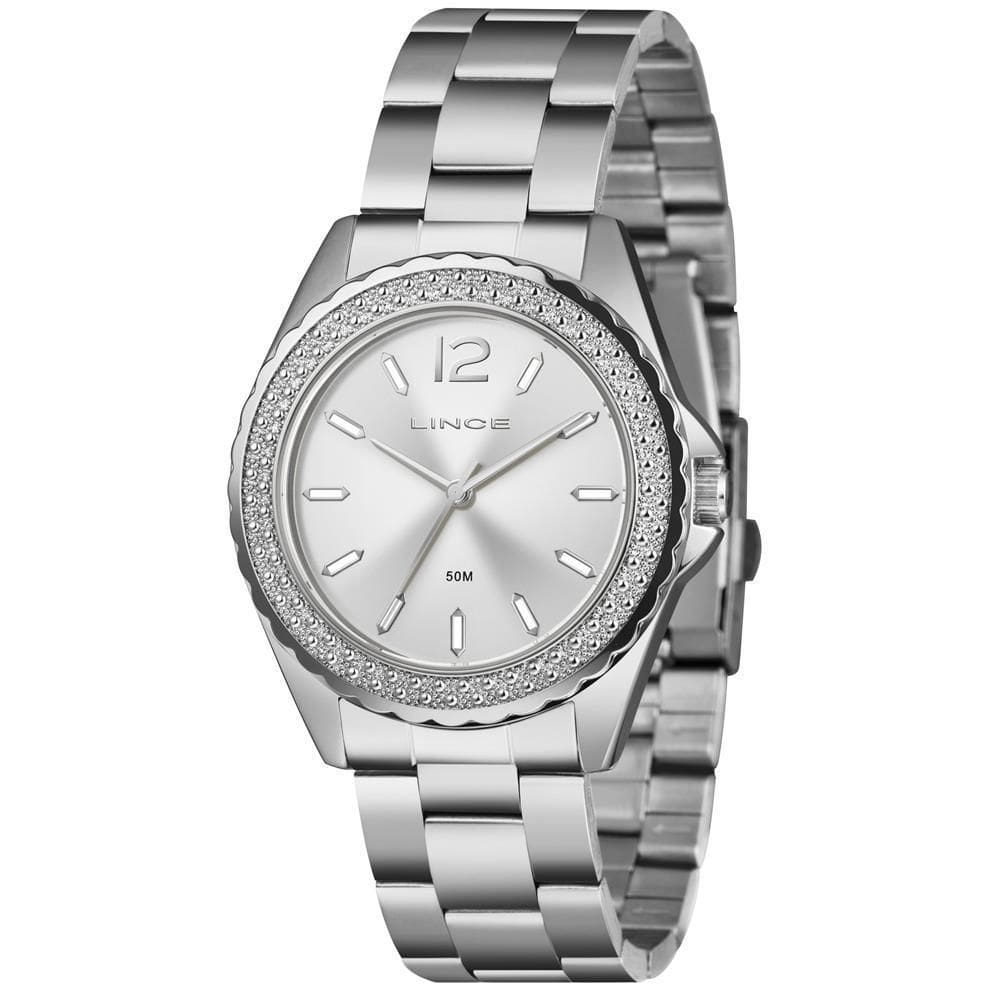 Relógio Lince Feminino Prateado 40mm Analógico