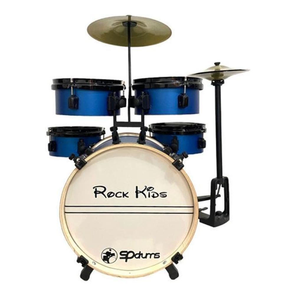 Bateria Musical Infantil Rmv Rock Kids - Azul