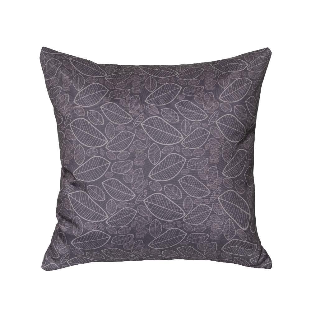 Capa Almofadas Decorativas Sala Folhas Marrom Sem Enchimento