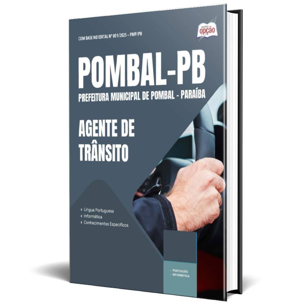 Apostila Prefeitura De Pombal Pb 2025 - Agente De Trânsito