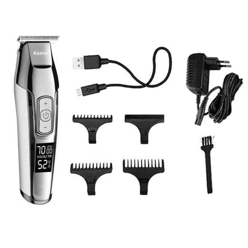Máquina De Acabamento E Barba Profissional Kemei Km-5027