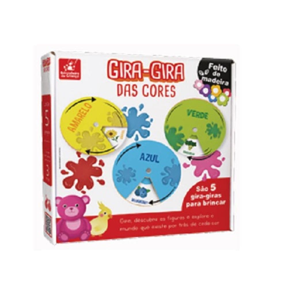 Jogo Gira-Gira Das Cores Brincadeira De Criança
