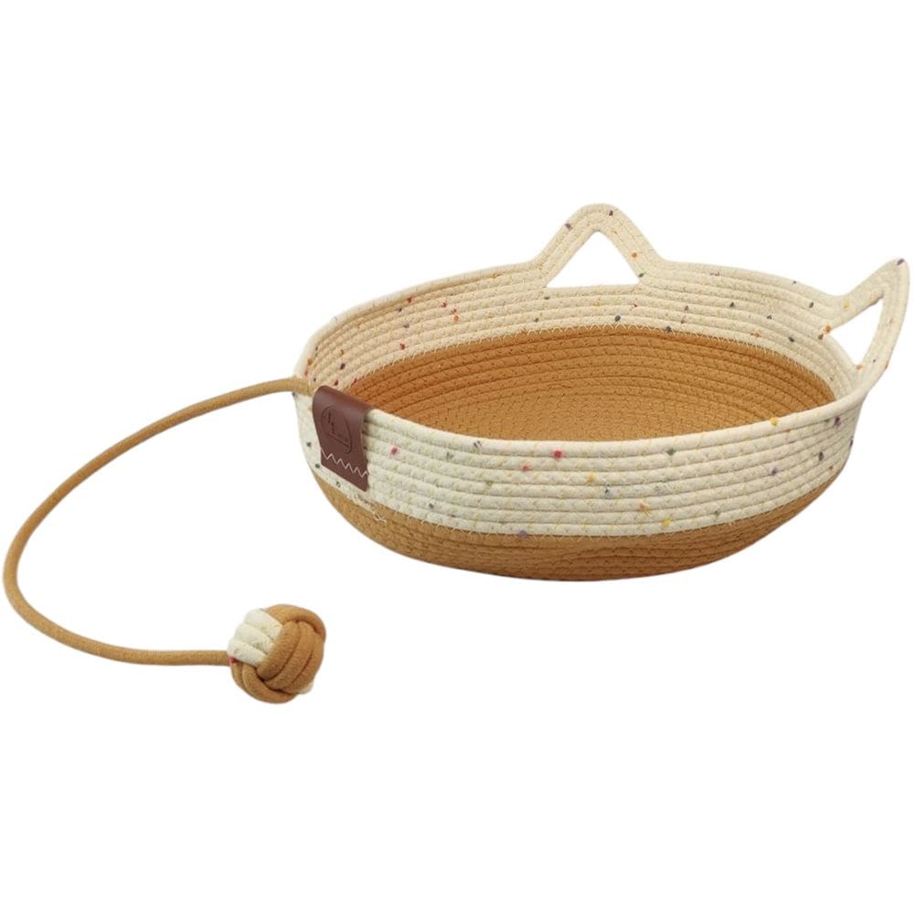 Cama Gato Cestinho Pet Ninho Felino Arranhador Rasqueador Bolinha Brinquedo Confortavel Divertido Petshop