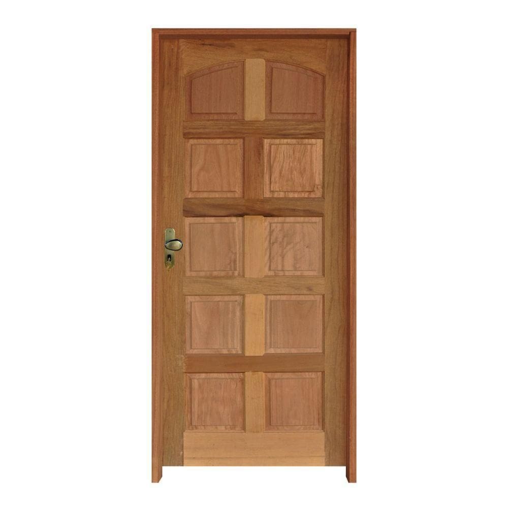 Kit Porta Topazio Mista 72 X 2.10 Batente 11 Cm Fechadura Externa Lado Direito - Rodam