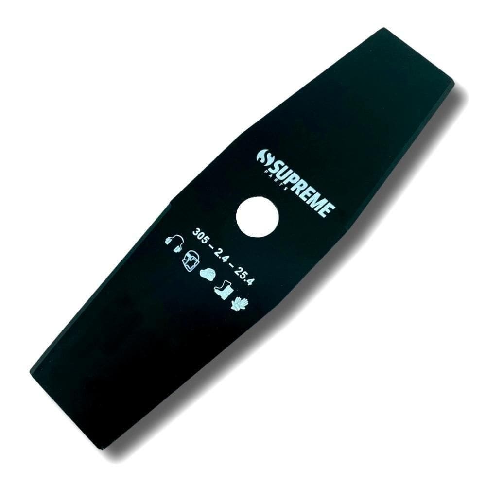 Faca Lâmina 2 Pontas Roçadeira 305mm Furo 1\" 25,4mm Esp 2,4mm