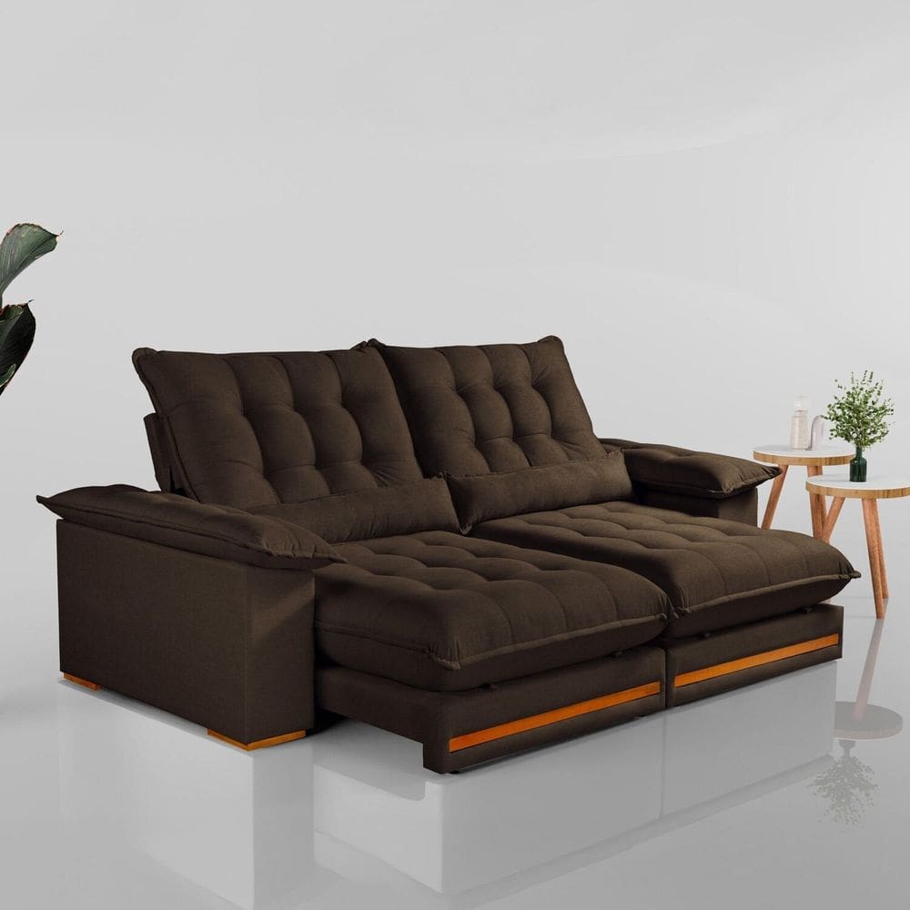 Sofá Retrátil e Reclinável 3 Lugares 250cm Istambu