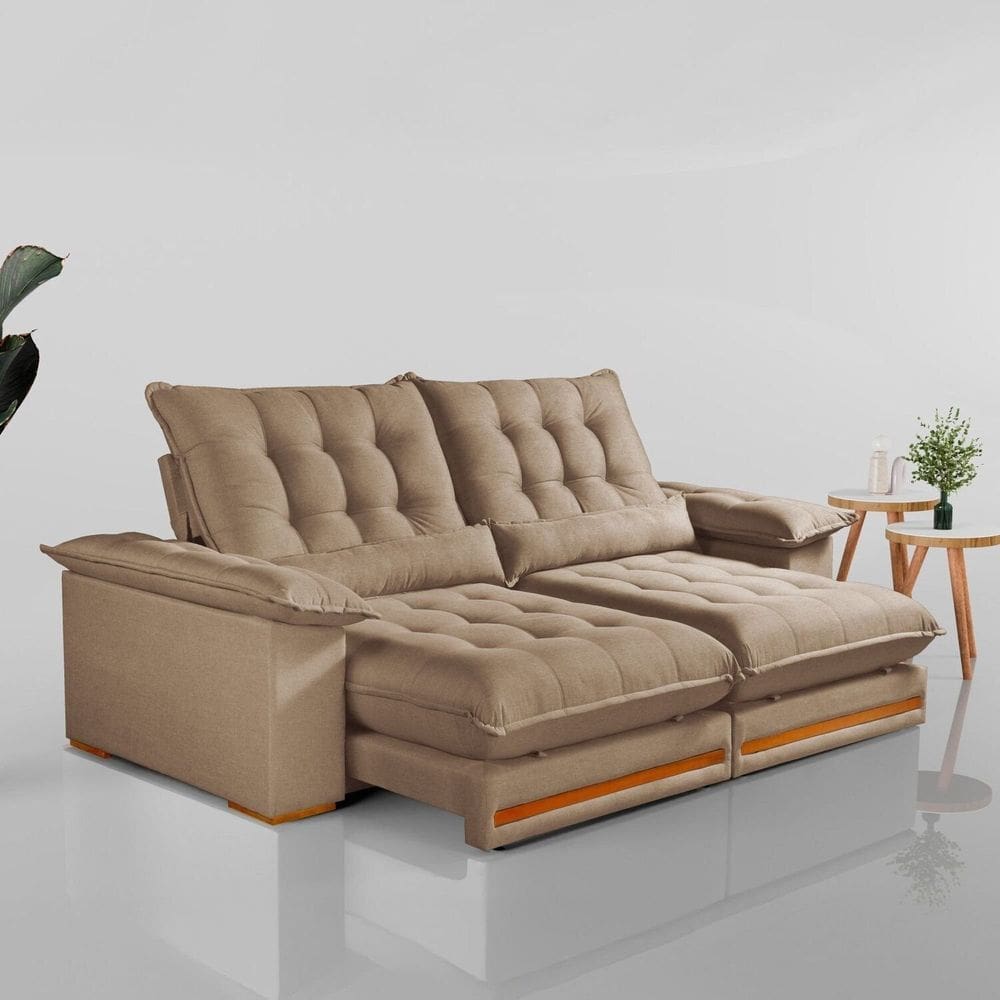 Sofá Retrátil e Reclinável 3 Lugares 250cm Istambu