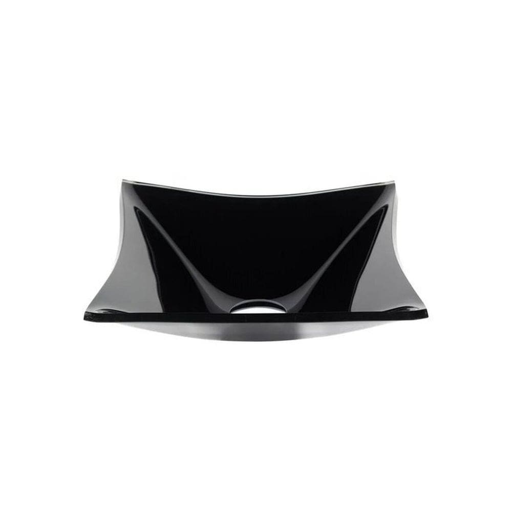 Cuba de Vidro Quadrada 31cm Preto