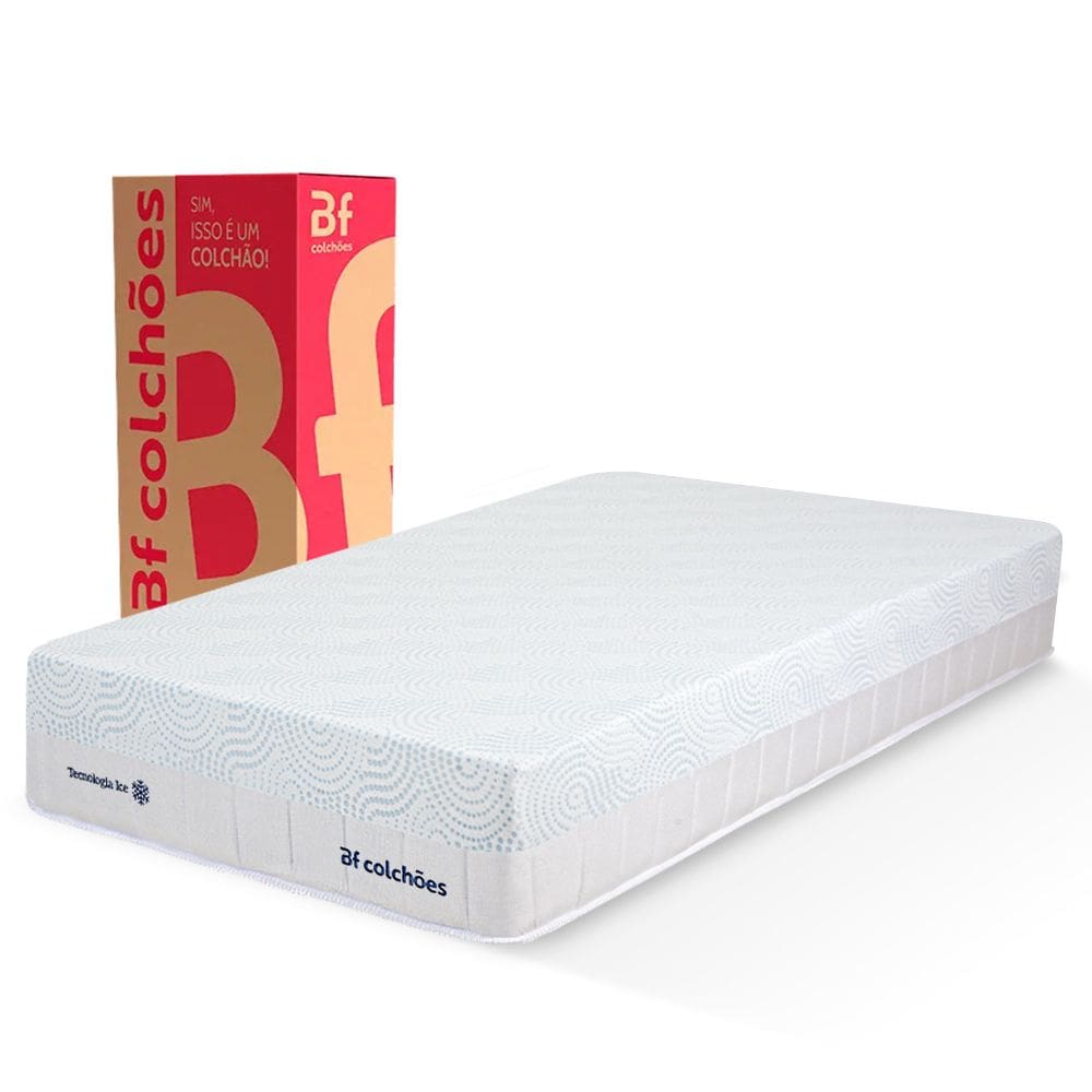 Colchão Solteirão Ortopédico D33 Molas Ensacadas Tecido Refrescante BF Fresh