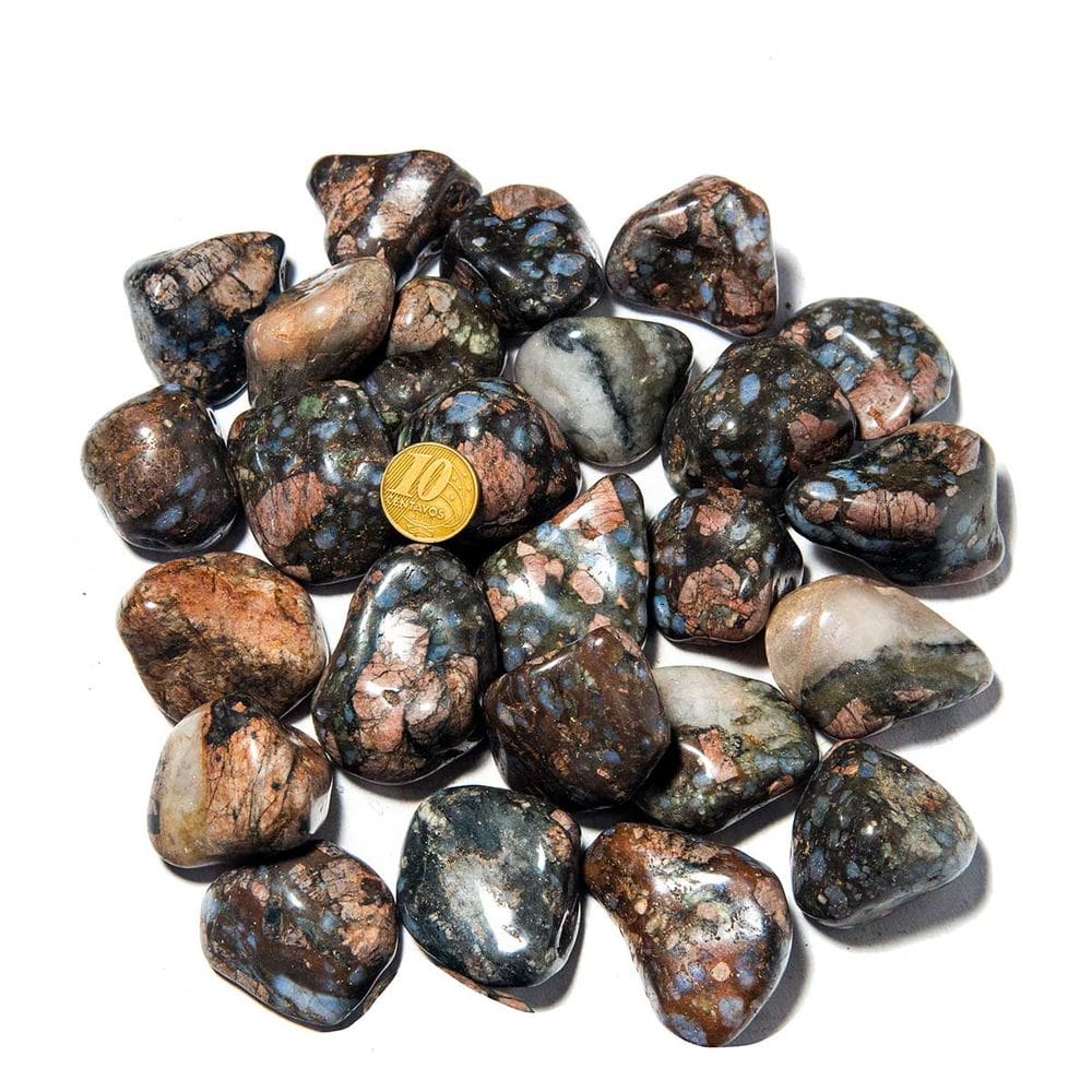 1kg Riolita Rolado Pedra Vulcânica G 30 a 45mm Tipo B