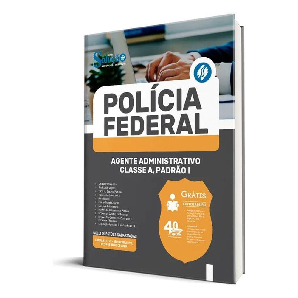 Apostila Polícia Federal Pf 2025 Agente Administrativo