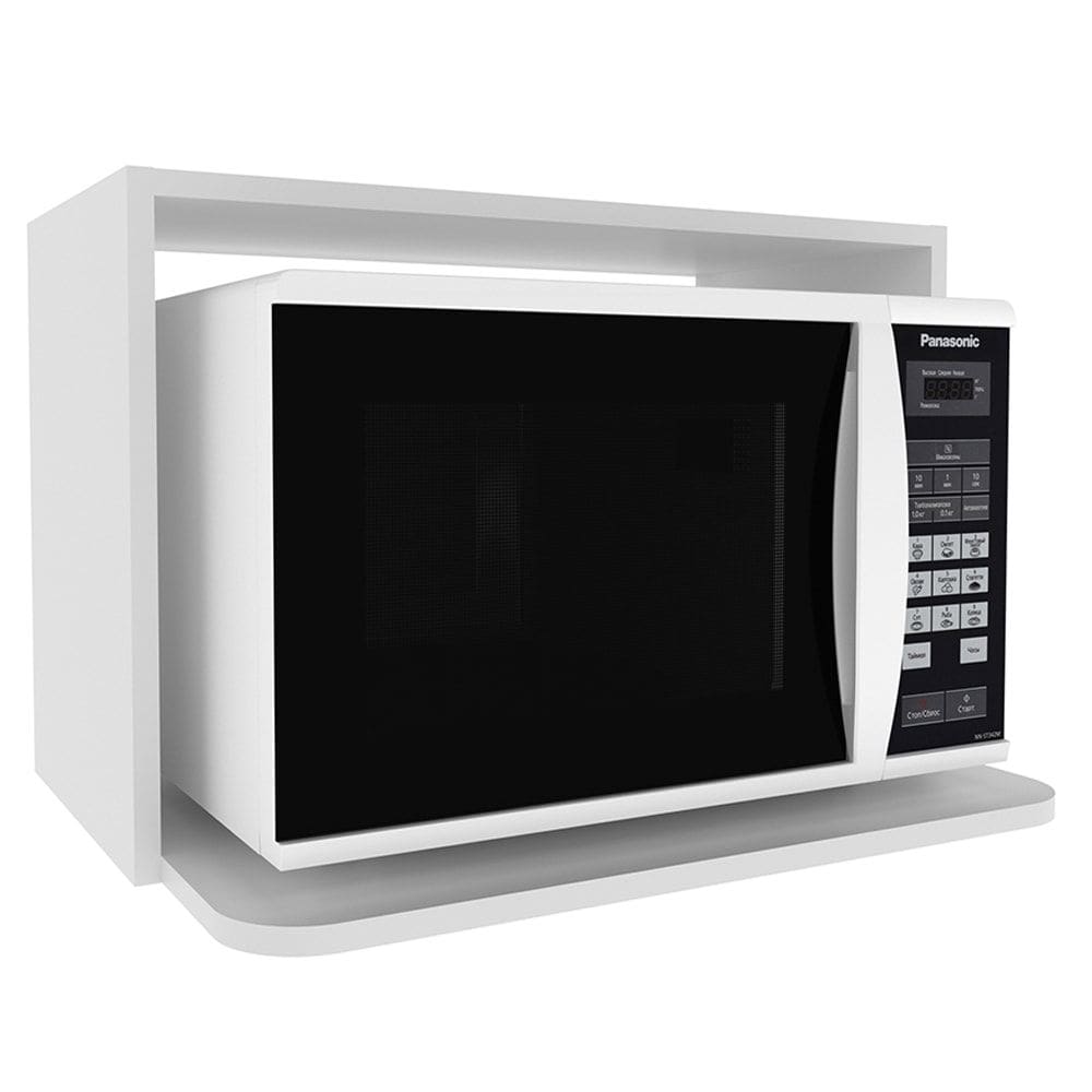 Armario Aereo Nicho Microondas 60 cm MDF CZ3319 Branco Tecno Mobili