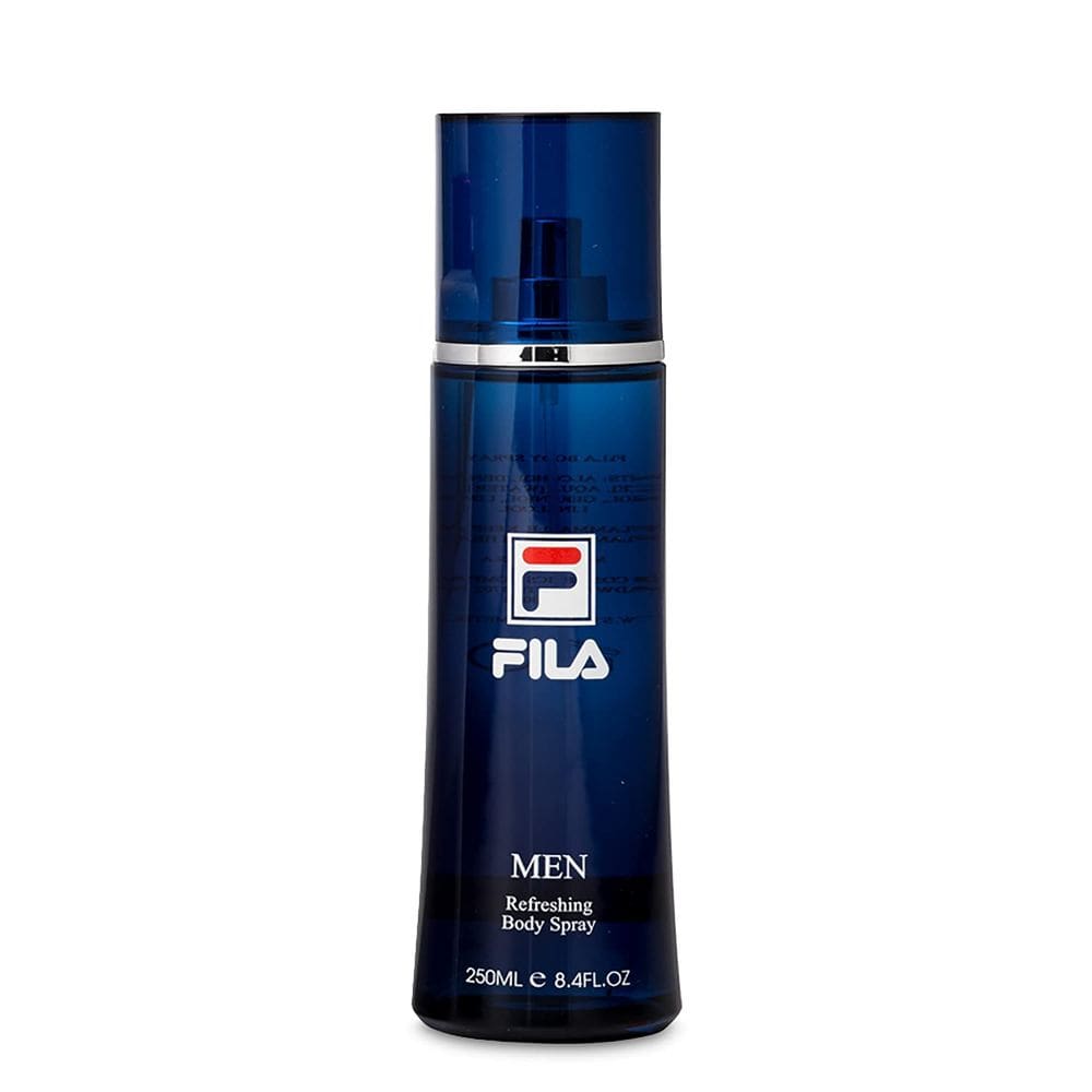 FILA Refreshing Body Spray for Men - Eau de Toilette for the Active Man - Amber Fougere com Notas de ta, Sage e Vetiver - Icônico, Refrescante Perfume