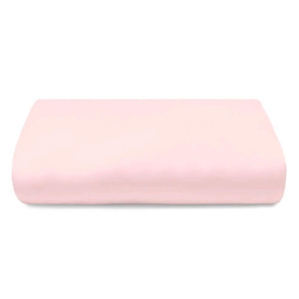 Lençol Avulso Buettner Casal Percal 150 Fios Casual Color Com Elástico Rosa Talco