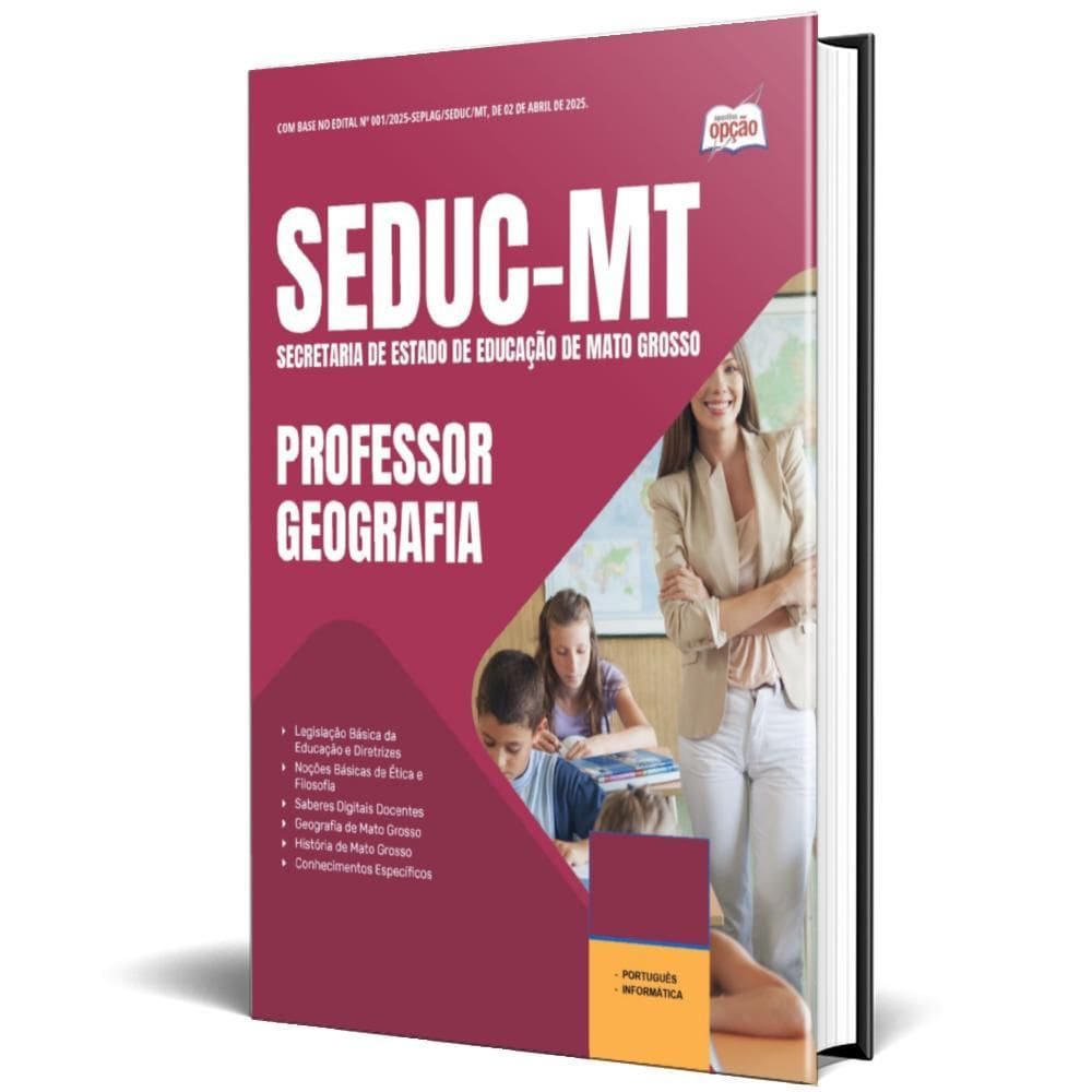 Apostila Seduc Mt 2025 - Professor - Geografia