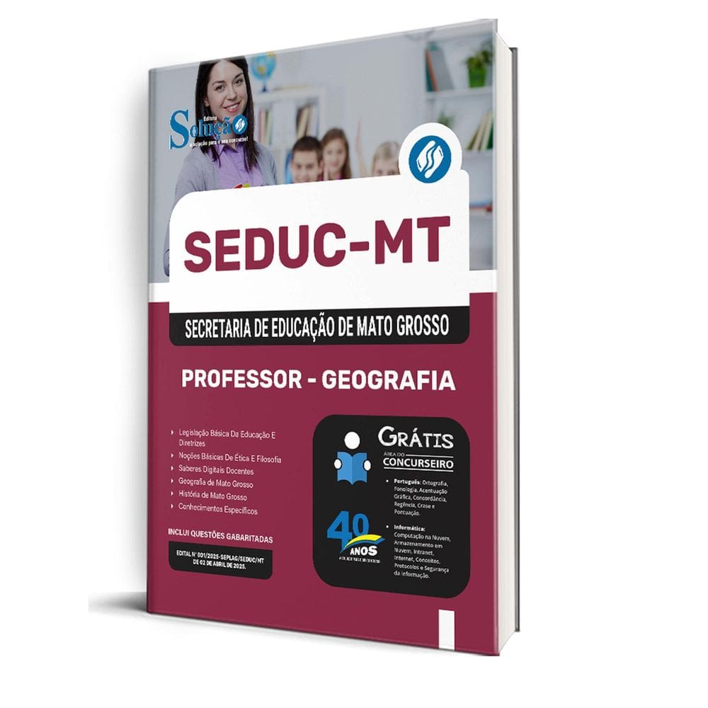 Apostila Seduc Mt 2025 - Professor - Geografia